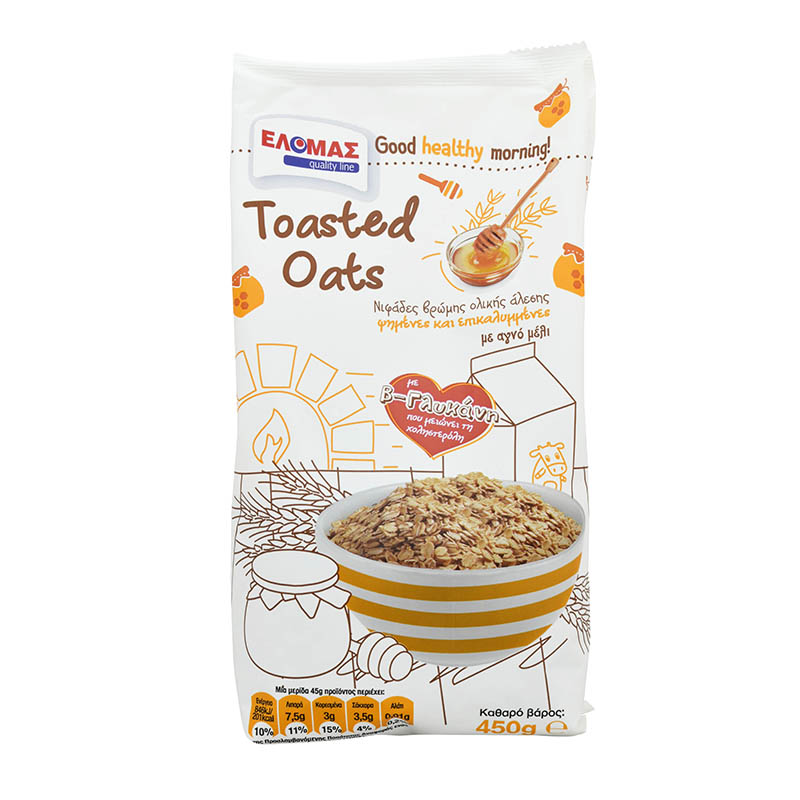 ΕΛΟΜΑΣ Νιφάδες βρώμης Toasted Oats 450g